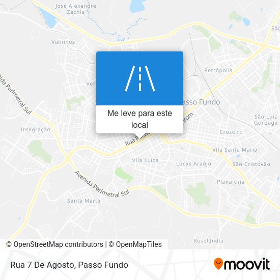 Rua 7 De Agosto mapa