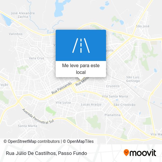 Rua Júlio De Castilhos mapa
