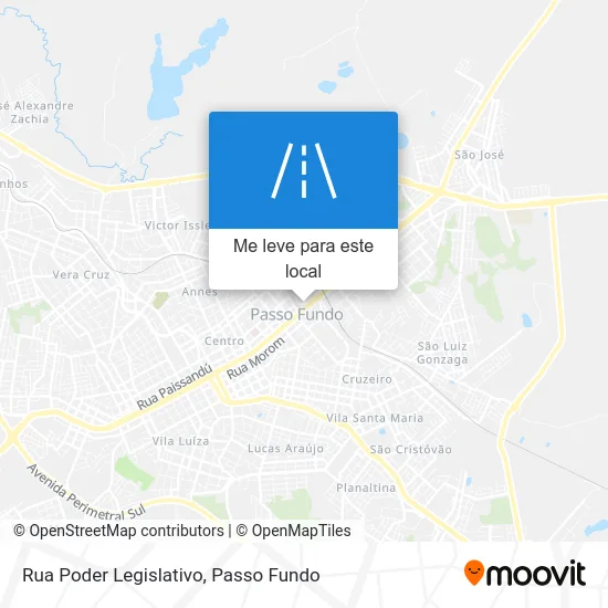 Rua Poder Legislativo mapa