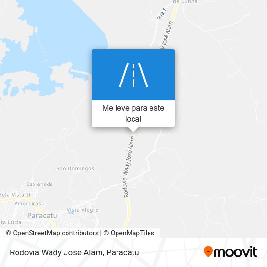 Rodovia Wady José Alam mapa