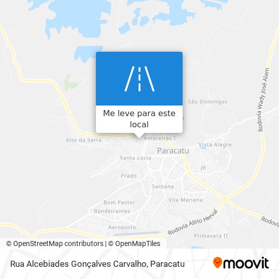 Rua Alcebiades Gonçalves Carvalho mapa