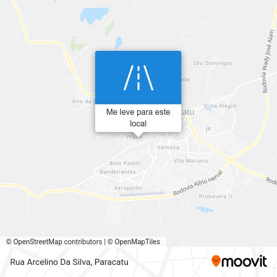 Rua Arcelino Da Silva mapa