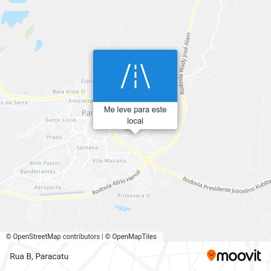 Rua B mapa
