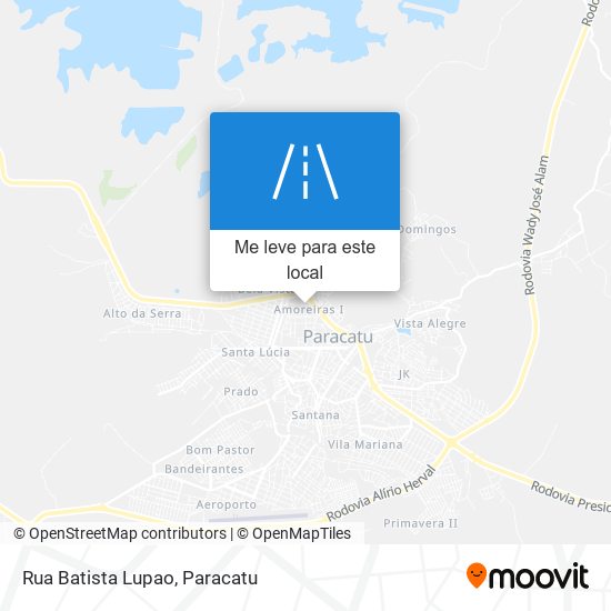 Rua Batista Lupao mapa