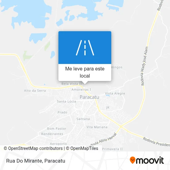Rua Do Mirante mapa