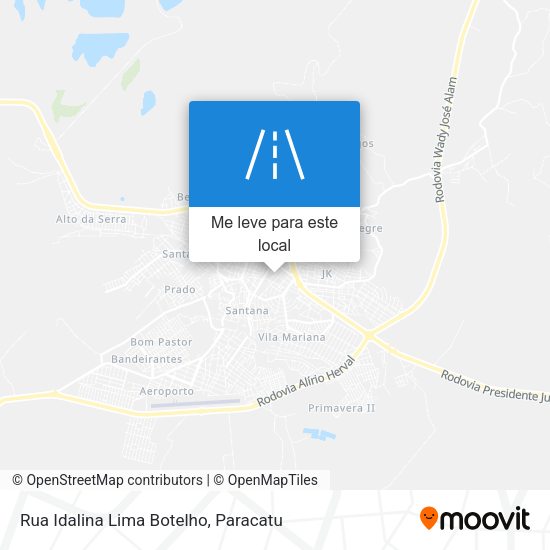 Rua Idalina Lima Botelho mapa