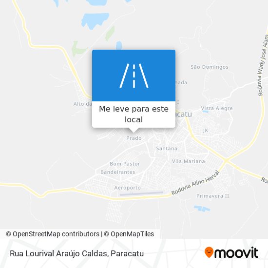Rua Lourival Araújo Caldas mapa