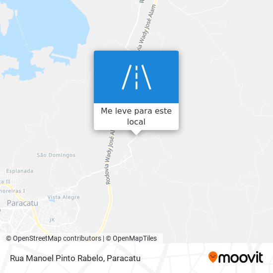 Rua Manoel Pinto Rabelo mapa