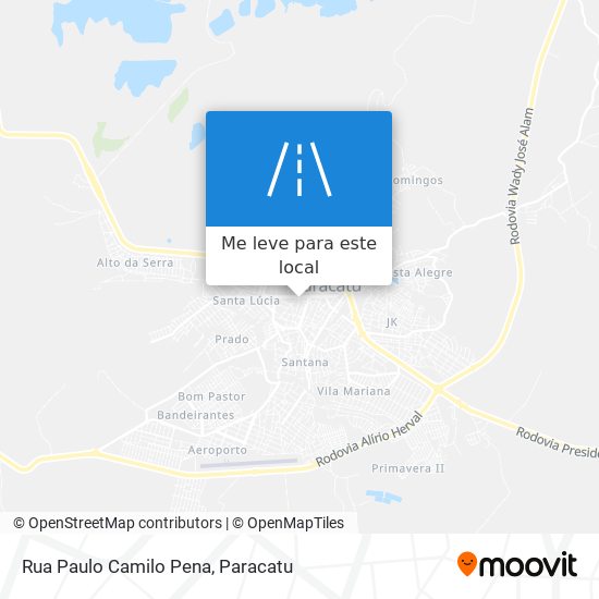 Rua Paulo Camilo Pena mapa