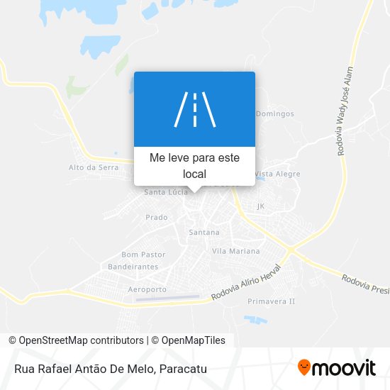 Rua Rafael Antão De Melo mapa