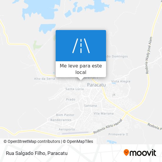 Rua Salgado Filho mapa