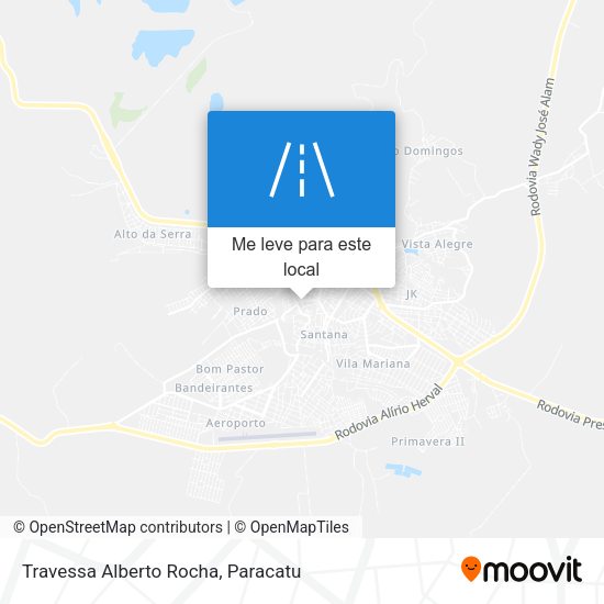 Travessa Alberto Rocha mapa