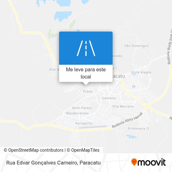 Rua Edvar Gonçalves Carneiro mapa