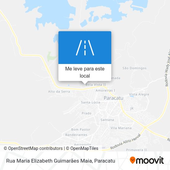 Rua Maria Elizabeth Guimarães Maia mapa