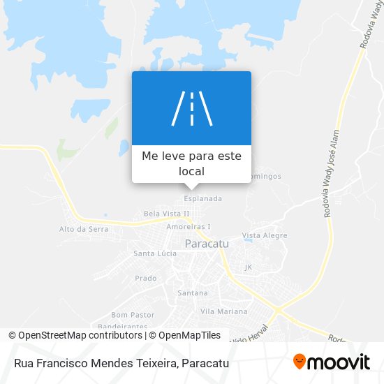 Rua Francisco Mendes Teixeira mapa