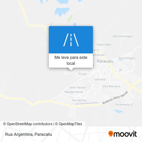 Rua Argentina mapa