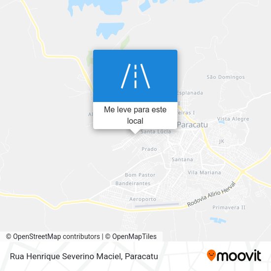 Rua Henrique Severino Maciel mapa