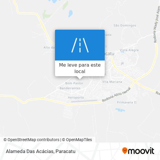 Alameda Das Acácias mapa