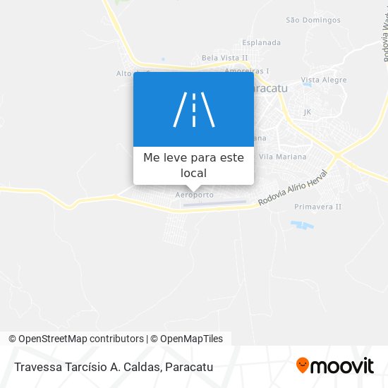 Travessa Tarcísio A. Caldas mapa