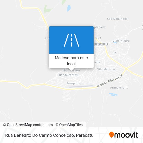 Rua Benedito Do Carmo Conceição mapa