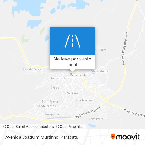 Avenida Joaquim Murtinho mapa