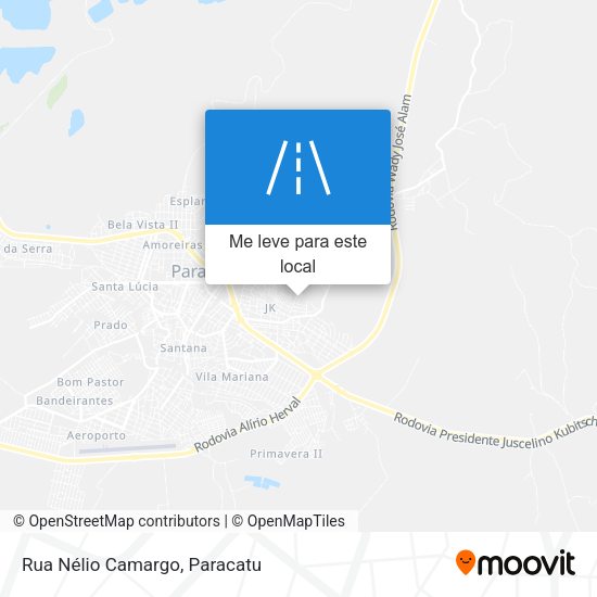 Rua Nélio Camargo mapa