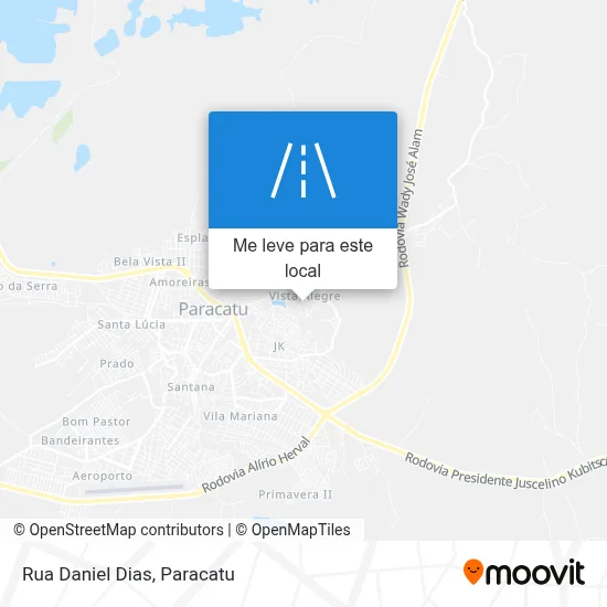 Rua Daniel Dias mapa