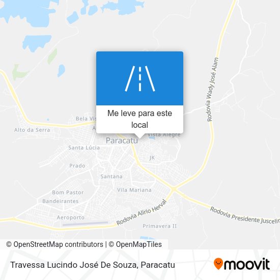 Travessa Lucindo José De Souza mapa