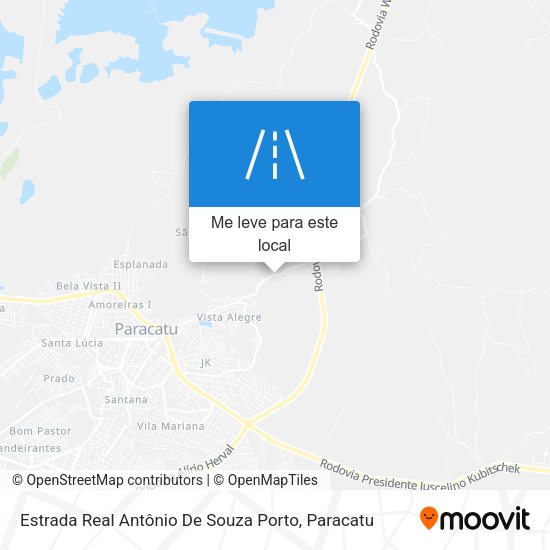 Estrada Real Antônio De Souza Porto mapa