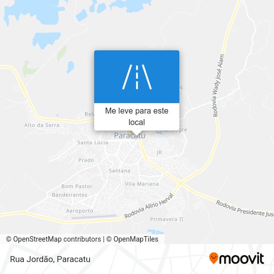 Rua Jordão mapa