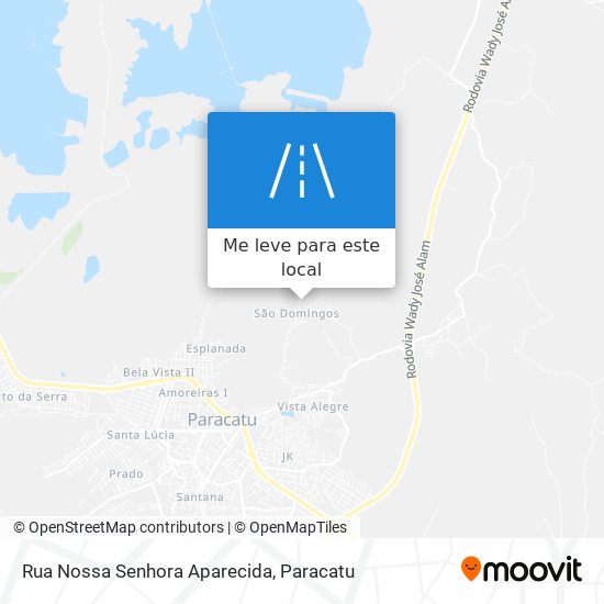 Rua Nossa Senhora Aparecida mapa