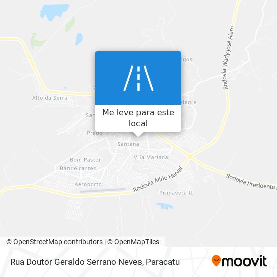 Rua Doutor Geraldo Serrano Neves mapa