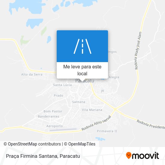Praça Firmina Santana mapa