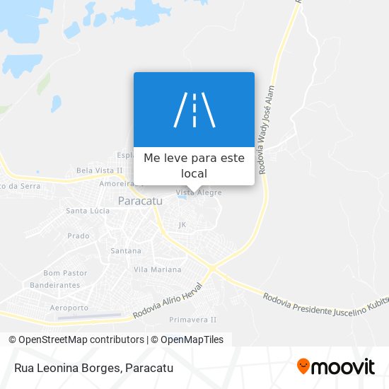 Rua Leonina Borges mapa