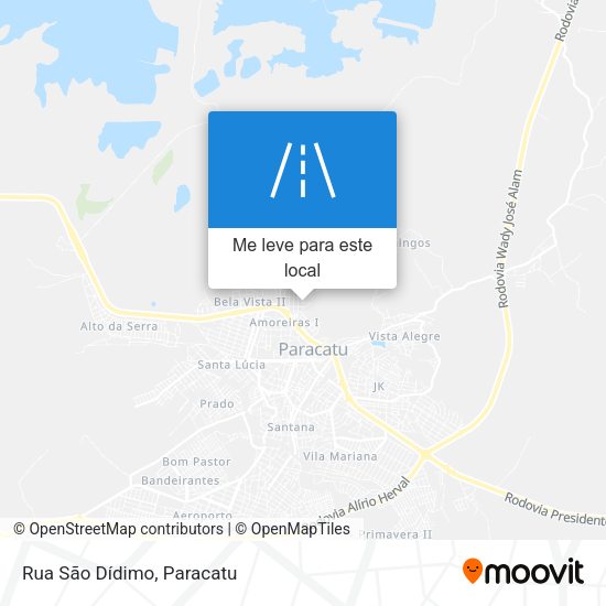 Rua São Dídimo mapa