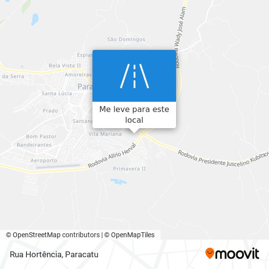 Rua Hortência mapa