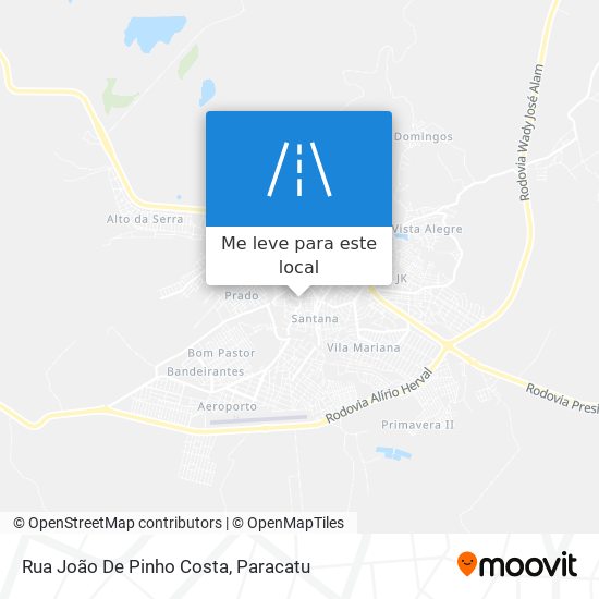 Rua João De Pinho Costa mapa
