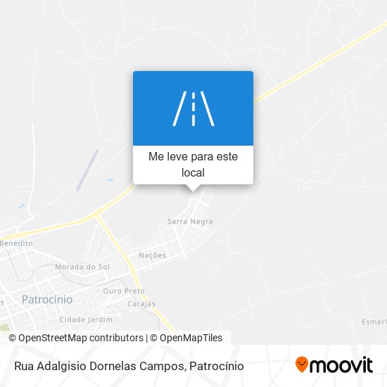 Rua Adalgisio Dornelas Campos mapa