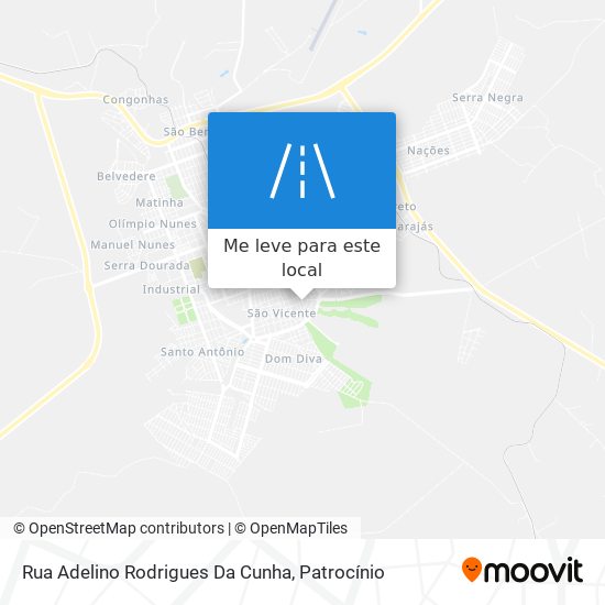 Rua Adelino Rodrigues Da Cunha mapa