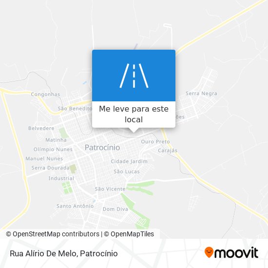 Rua Alírio De Melo mapa
