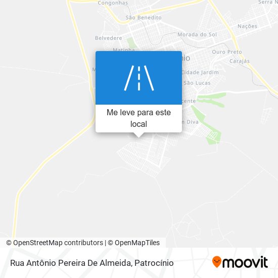 Rua Antônio Pereira De Almeida mapa