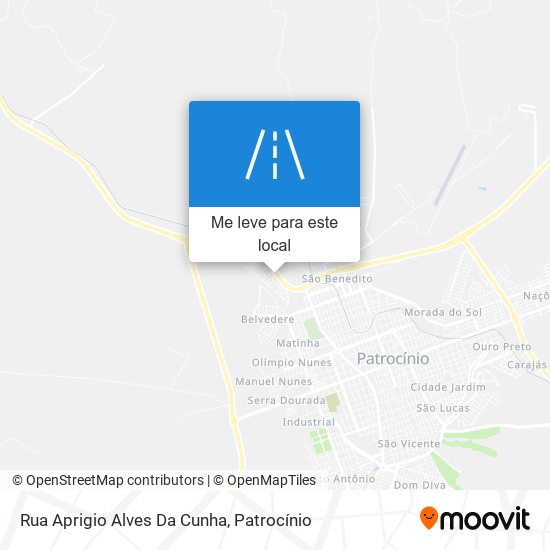 Rua Aprigio Alves Da Cunha mapa