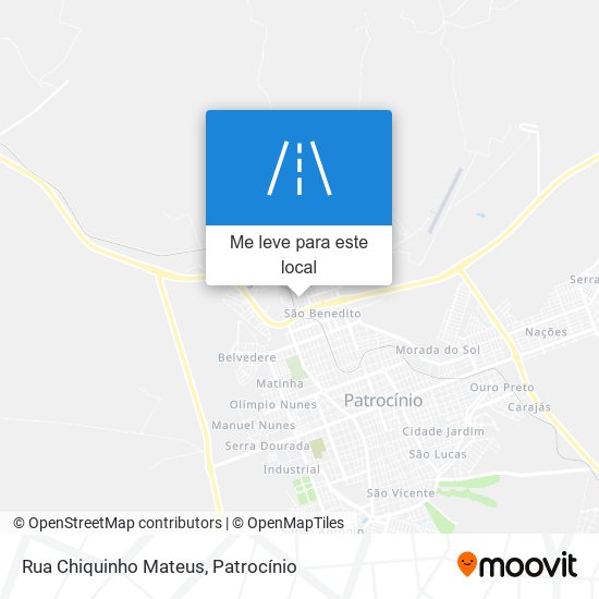Rua Chiquinho Mateus mapa
