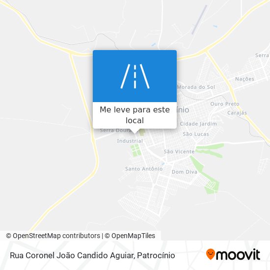 Rua Coronel João Candido Aguiar mapa