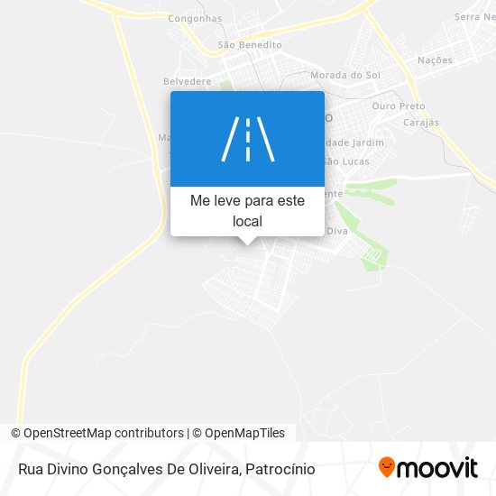 Rua Divino Gonçalves De Oliveira mapa