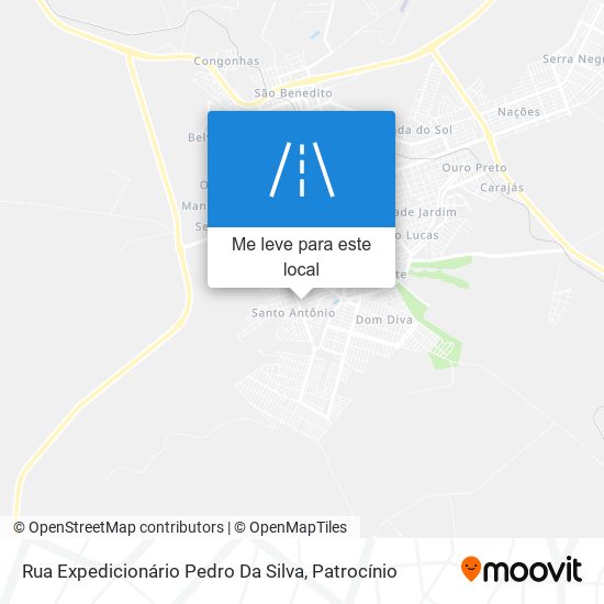 Rua Expedicionário Pedro Da Silva mapa