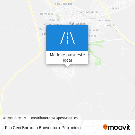 Rua Geni Barbosa Boaventura mapa