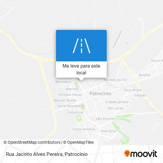 Rua Jacinto Alves Pereira mapa