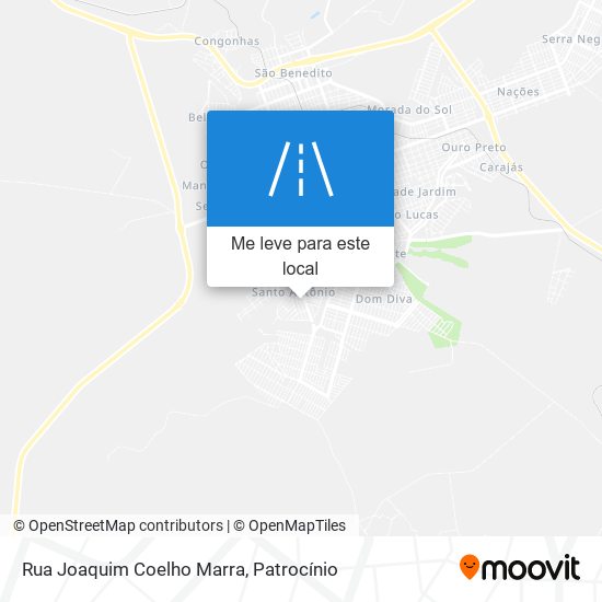 Rua Joaquim Coelho Marra mapa