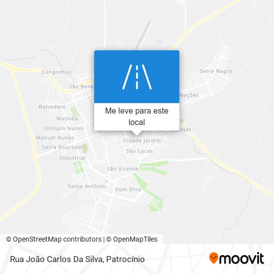 Rua João Carlos Da Silva mapa